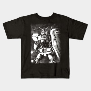 Gundam Rx 78 BnW Kids T-Shirt